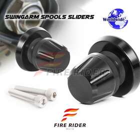 Mffrsplbbbk8mmmffsn123041 Fireriderworld L-sonic Black 8mm Rear Swingarm Spools For Triumph Tiger 900 Gt 19 20