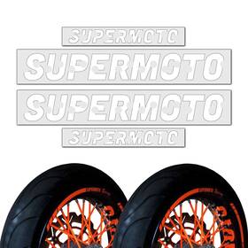 Mffrwssmsupmoawh17mffsn123018 Fireriderworld White Supermoto Decal Spoke Sticker For Kx 85 13 14 15 16 17 18 19 20 21