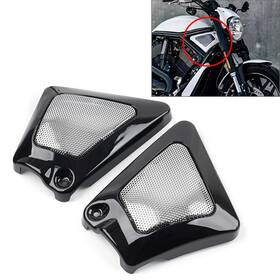 Flashbuyeasy 550753613106 Fit Harley Davidson Night Rod Airbox Frame Neck Side Air Intake Cover Black 2pcs