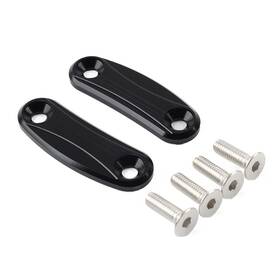 Flashbuyeasy 810000368297 Rearview Mirror Block Off Base Plates Cover Black For Kawasaki Zx-10r 2011-2015