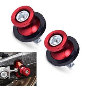 Flashbuyeasyusa 550745874751 Pair M8 Swingarm Spools Slider Stand Screw 8mm Red Fit Honda Cbr 600 900 1000 Rr