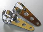 66-35800 Forks Ears Racer Bsa Sc Bracket Headlight Chrome Cafe Triumph Set 26-35mm Brackets