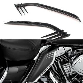 Fortodayy 422124314274 For Harley Road Glide Cvo Ultra Fltruse Mid-frame Air Deflectors Accents Black