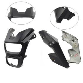 Fortodayy 550754575014 Matte Black Headlight Lamp Guard Side Cover For Honda Msx125 Grom 2016-2018
