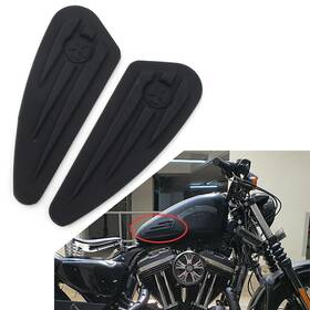 Fortodayyus 550729627977 Rubber Fuel Gas Tank Knee Pads Decals Stickers For Harley Softail Dyna Sportster