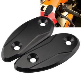 Fortodayyusa 550738202820 Rearview Mirror Block Off Base Plates Bk For Honda Cbr1000rr Cbr 1000rr 2008-17
