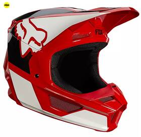 25152-122-ym Fox Racing V1 Helmets - Youth Medium Red No Box/bag