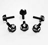 Fss-flat-scallop-zx-6mm-a3 Jda Custom Windscreen Fairing Screws Bolts Black Sz
