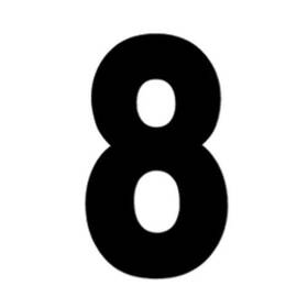 02-4368 Fx Factory Effex 901451 8 Pro Numbers Black 3-pack -
