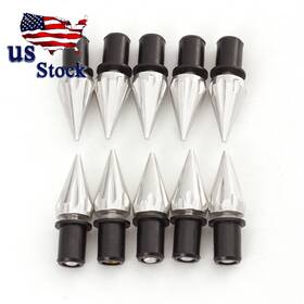 Fx-dfls-bk-yswe-201112-z-24 Fxcnc 10x5mm Fairing Windscreen Screw Bolt Kit Windshield Mounting Nuts Wellnut Silver