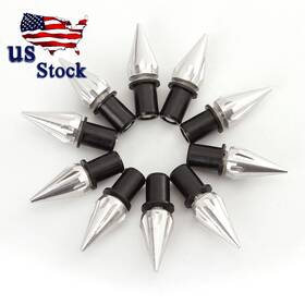 Fx-dfls-bk-yswe-20240301-z-78 Fxcnc Universal Silver 10xpcs Windscreen Spike Bolts M5 Screw Well Nuts Windshield
