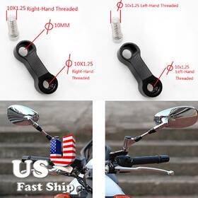 Fx-jm-116-r4j-210331-m-12 Fxcnc Racing Cnc Motorcycle Scooter Mirror Mount Riser Extender Adapter 10mm 1.25 Black Pair Fx-jm-116-r4j-210331-m-12 Fxcnc Racing Cnc Motorcycle Scooter Mirror Mount Riser Extender Adapter 10mm 1.25 Black Pair