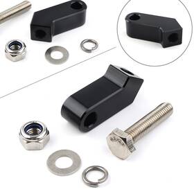 Geminiauto-ususa 550748123511 Headlight Mounting Block Bracket Fit For Harley Custom Headlamp Mount Black Usa