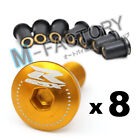 Wbgdlogogsxr1mussn1004s Gold Billet Windscreen Bolts Screws For Gsxr 600/750 07 08 09 10 11 12