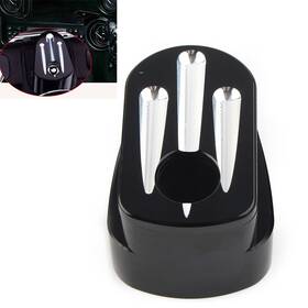 Goodcde 510001153952 For Harley Street Road Glide Cnc Cut Billet Aluminum Black Ignition Switch Cover