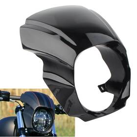 Goodcde 550724186349 Black Front Headlight Fairing Cover Mask For Harley Softail Breakout 2018-2022