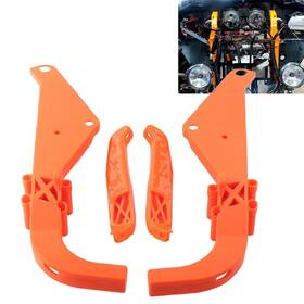Goodnewstoreusa 550717804182 Inner Fairing Batwing Support With Speaker Bracket For Harley Touring 96-13 Orange