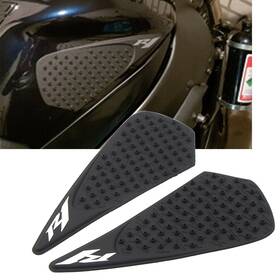 Goodpartscenterus 550748521522 Tank Traction Gas Pad Knee Fuel Side Grips Decals For Yamaha Yzf-r1 04-06 Black