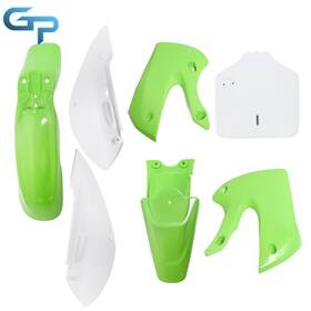 Gre96875 Greatparts Plastic Fender Fairing Kit Green For Suzuki Drz 110 2003-2005 Klx110 2002-2009