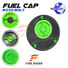 Fcedok2bcapxxfbs05xxmag015 Green Billet Quick Lock Fuel Cap Set For Kawasaki Er-6n 06-16 08 09 10 11 12 13