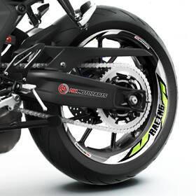 Wscs09wxxxgsuspn001ka Gstar J08w L-green Rim Decals Wheel Stickers Fit Er6f 09 10 11 12 13 14 15 16