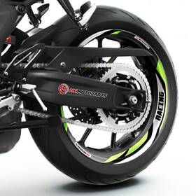 Wscs10bxxxgsuspn004ho Gstar J09w L-green Rim Decals Wheel Stickers Fit Cb1300 Super Four Sp 19 20 21 22