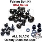 H104-sbk-b Black Fairing Bolt Kit Body Screws Washer Bolts For Honda
