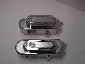 45157-97 Harley-davidson Dyna Super Wide Glide And Low Rider Chrome Rear Swingarm Covers