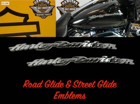 46771 Harley-davidson Oem 08-25 Touring 6gal Fuel Gas Tank Emblems Badges
