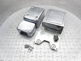 47132-97b Harley-davidson 1997 Dyna Wide Glide Fxdwg Chrome Battery Tray Cover Box Lid Lot