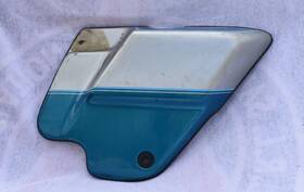 53212-93we Harley Davidson Touring Electra Glide Right Side Frame Cover Blue/silver H1