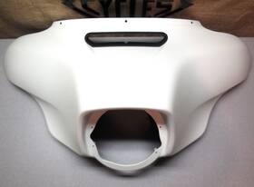 57000378efw Harley-davidson 2018 Street-glide Bonneville Salt Denim White Front Upper Batwing Fairing