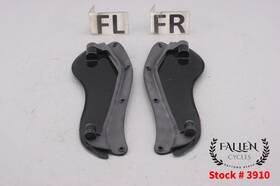 58128-08 Harley-davidson 2010 Electra Glide Front Fairing Wind Air Deflector Wing Set Smoked
