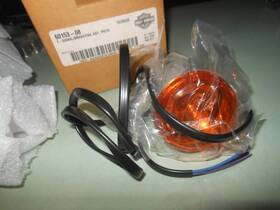 60153-08 Harley-davidson 6053-08a 08 And Newer Fxcw Softail Rocker Satin Rear Turn Signal New