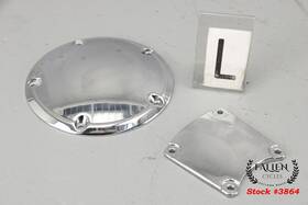 60668-99 Harley-davidson 2005 Road King Derby And Inspection Cover Set Chrome