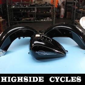 61000800 Harley-davidson 1384 08 Heritage Softail Tin Set Tins Fender Gas Tank
