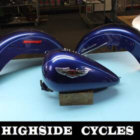 61625-01e Harley-davidson 1407 06 Softail Special Nowtalgia Tin Set Tins Fender Gas Tank