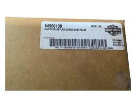 64900108 Harley-davidson Muffler Asy Rr Chrm Austra New Oem