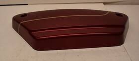 66350-84 Harley-davidson 1984-94 Fxr Left Side Cover Red/with Gold Pinstripe H1