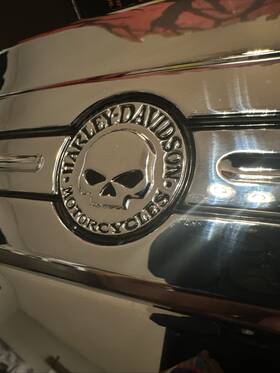66444-12 Harley-davidson Rare Dyna Battery Box Cover Chrome Willie G Switchback 2004 And Up