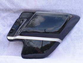 66609-03bdr Harley Davidson Touring Electra Glide Right Side Frame Cover Black Anniv. H1