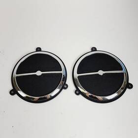 76000055 Harley-davidson 14-23 Touring Mesh Fairing Speaker Grills Cover Shield Guard Chrome Trim