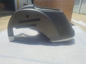 83000110efm Harley-davidson 83000110 Oem New 2018 Flrt Trike Body Industrial Grey Denim Trunk