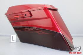 90200580dkw Harley-davidson 2012 Street Glide Cvo Left Saddlebag And Speaker Assembly Ruby Red Maroon