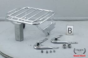 9579-06 Harley-davidson 2006 Road King Back Rear Luggage Rack Kit Detachable Chrome #4115