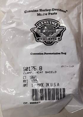 S0176.8 Harley-davidson Genuine Oem Buell Heat Shield Clamp New Nos