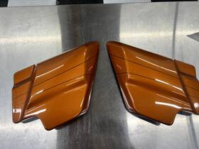 57200077dsv Harley Davison Side Covers Flhxs/fltrxs 14-23 Amber Whiskey Oem