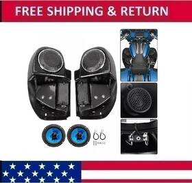 Bap10673 Hecasa Lower Fairing With 6.5 Inch Speaker Box Pod For Harley Touring Street Road Glide 14-24