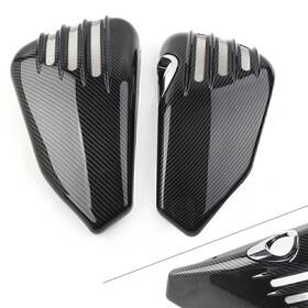 Hkseller-au 550756838551 2 X Battery Side Cover Fit For Harley Davidson Sportster 1200 2014-2021 Carbon