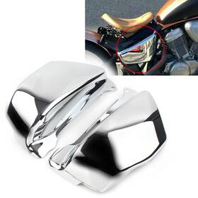 Hkseller-au 550756840721 2pcs Battery Side Fairing Cover Chrome For Honda Magna Vf 750 Vf750c 1994-04 Ct